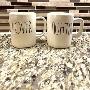 Rae Dunn Lover and Fighter mugs!